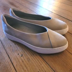 Jslides Felecia Nubuck Leather Slip On Fashion Platform Sneakers Wms Size 6M